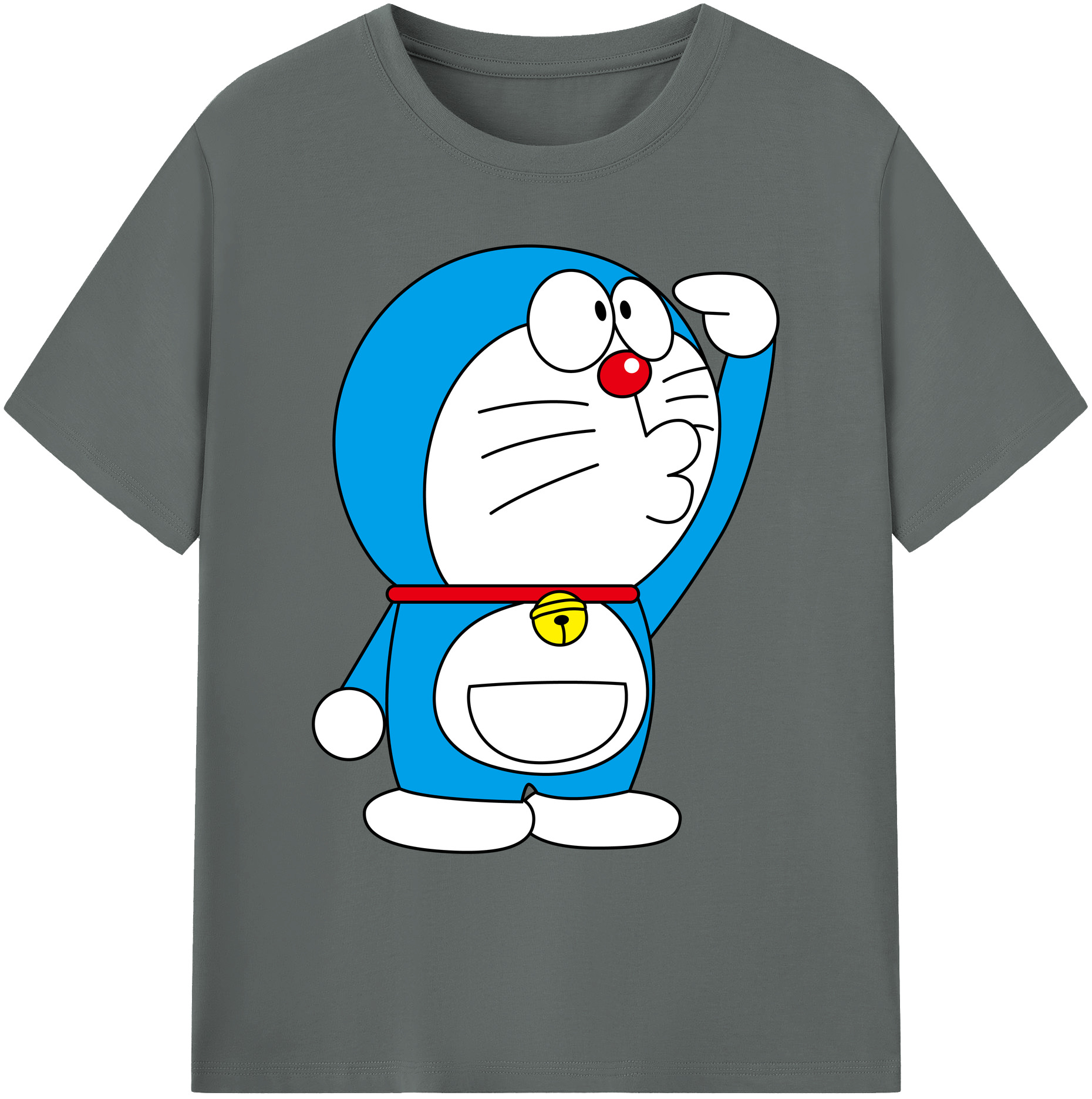 （画像用） ドラえもん Doraemon 綿100％ メンズ半袖Tシャツ｜肌触りやわらか＆通気性